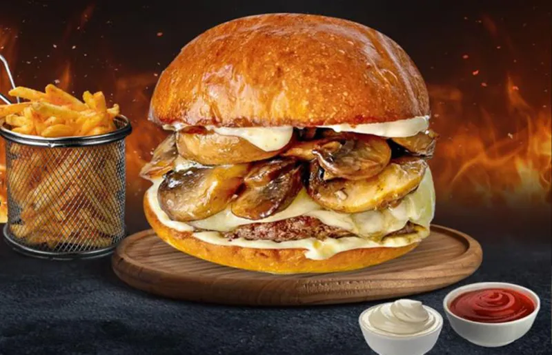 Swiss Mushroom Burger