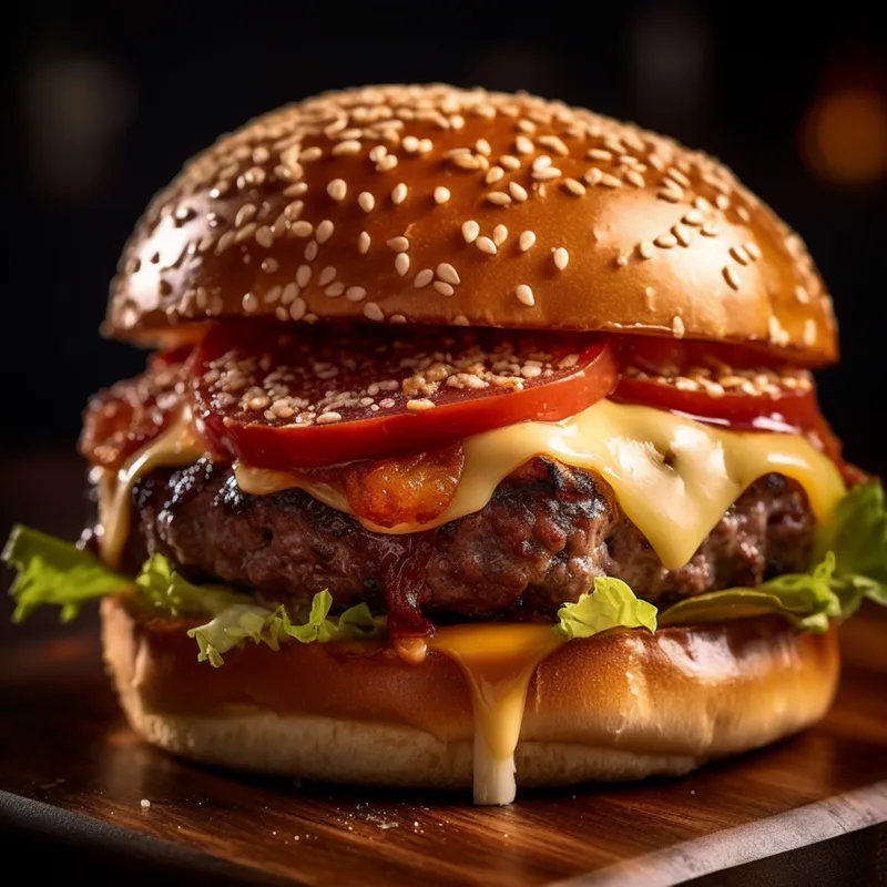 Pettit Pastures Cheese burger Deluxe