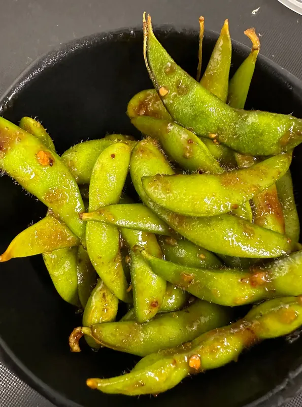 Aj's Spicy Garlic Edamame