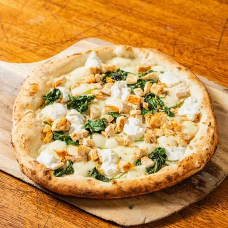Chicken & Spinach Pizza (White Pie)