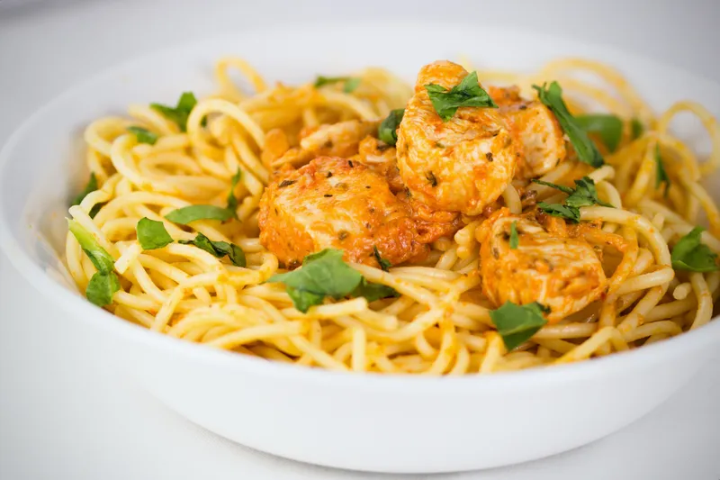 14. Chicken Breast with Spaghetti