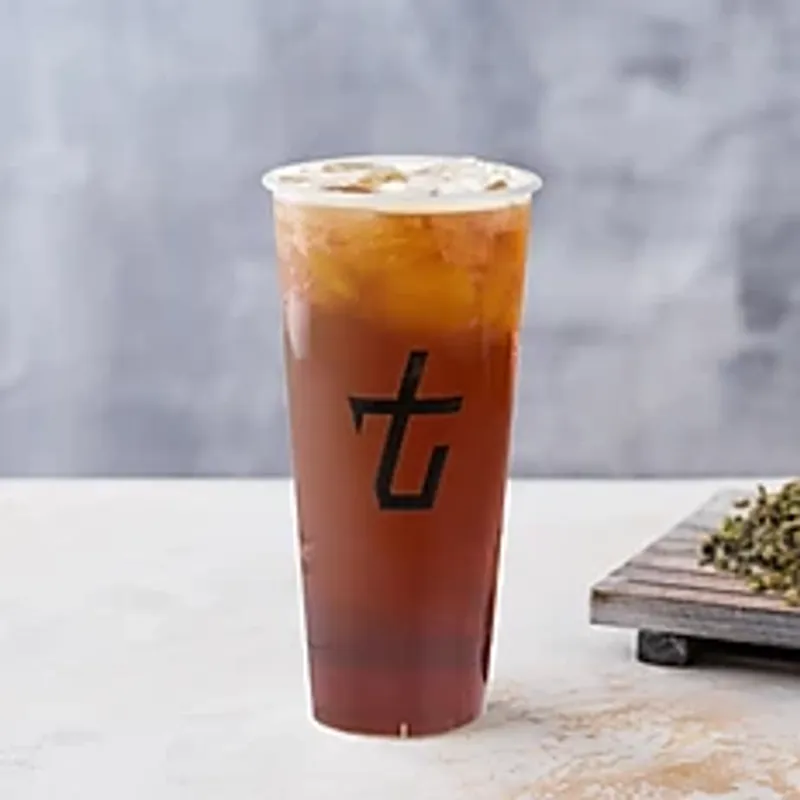 Roasted Oolong Tea with foam