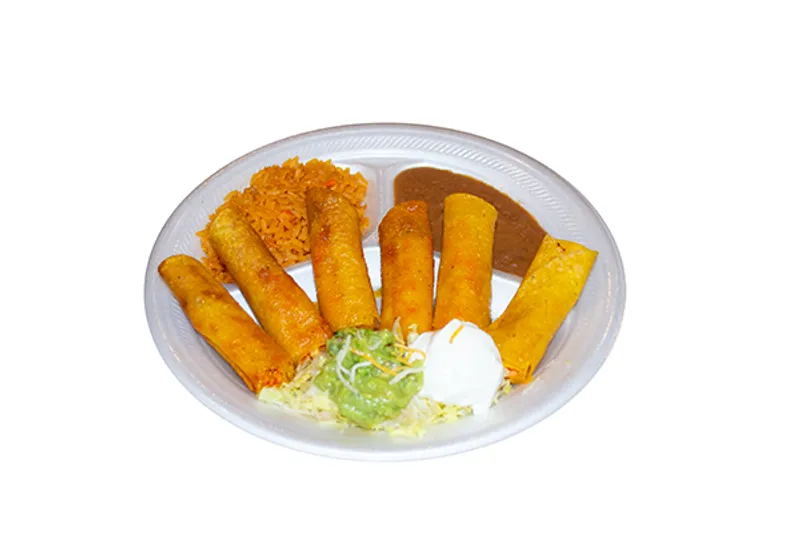 6. 3 Chicken Flautas