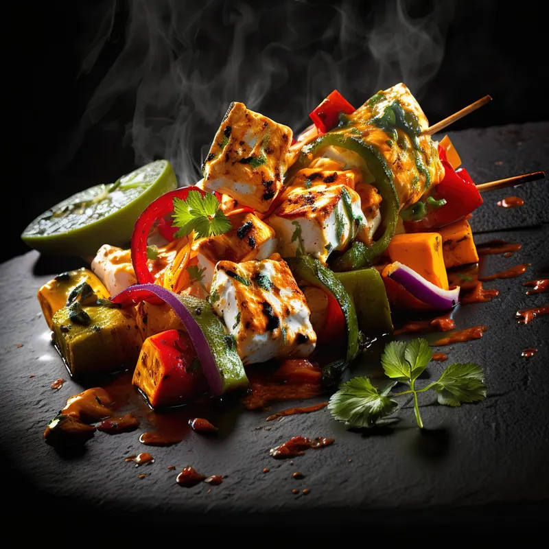 Paneer Tikka shashlik