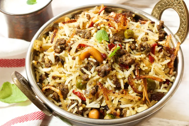 Goat Keema Biryani