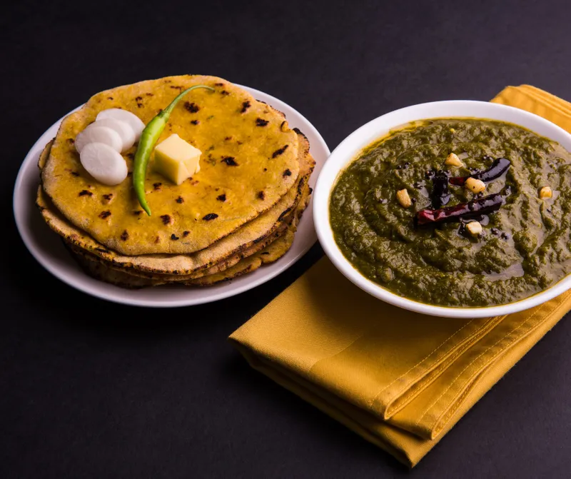 Saag and Makki Ki Roti