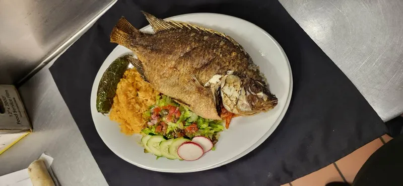 16. Mojarra Frita and Fried Tilapia