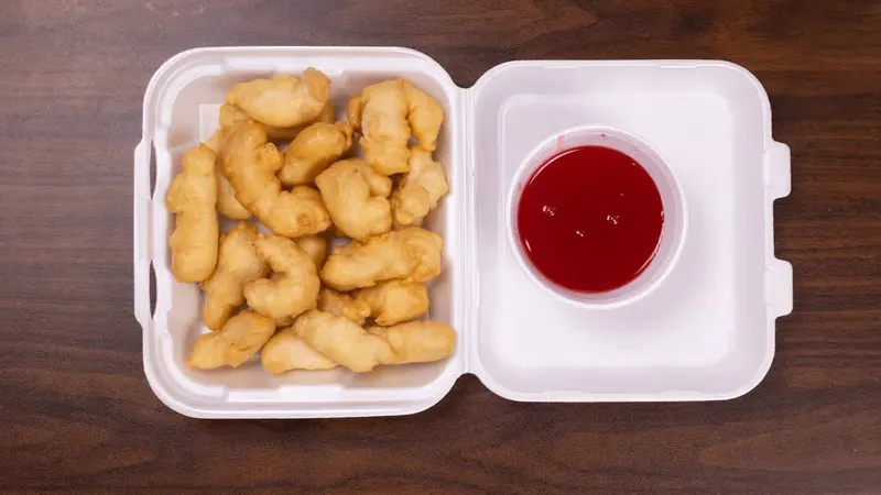 Sweet and Sour Chicken with French Fries