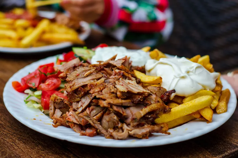 Chicken shawarma plate