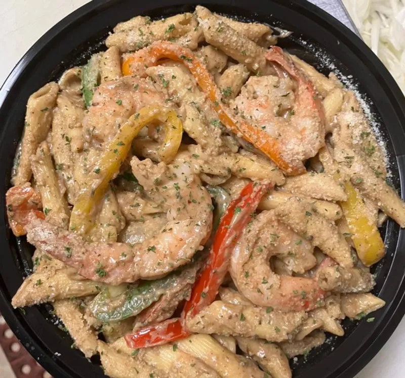 Rasta Pasta With Shrimp
