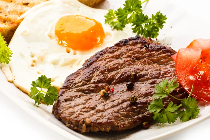 #16 Steak and eggs