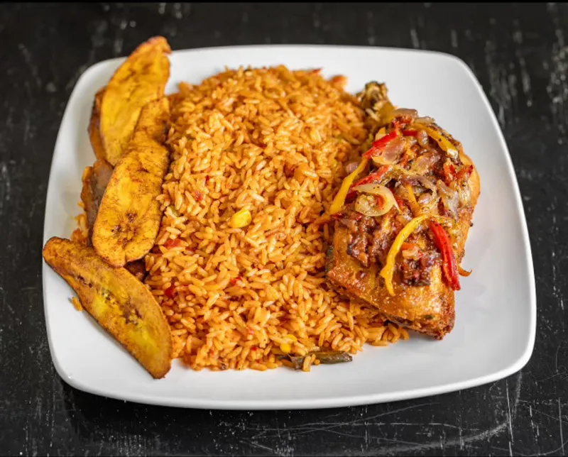 Jollof Rice and Chicken