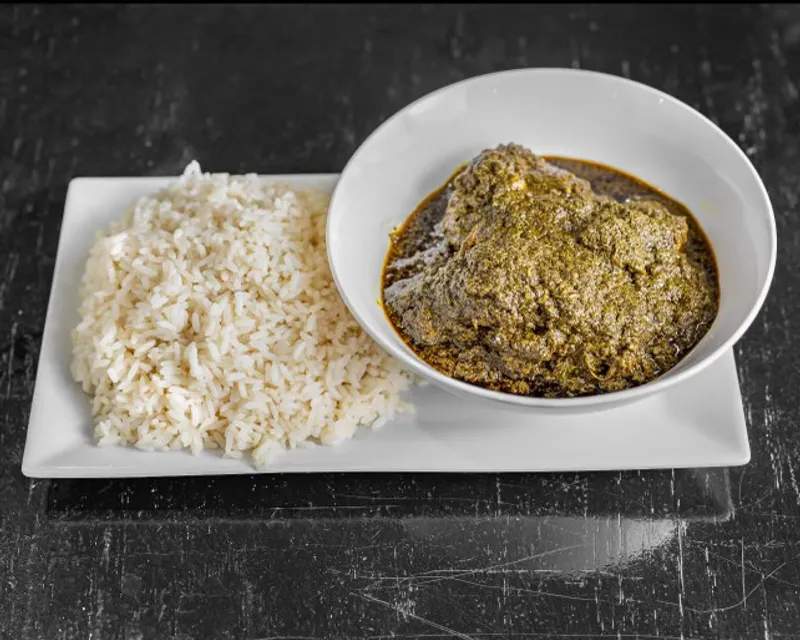 Cassava leave & Rice