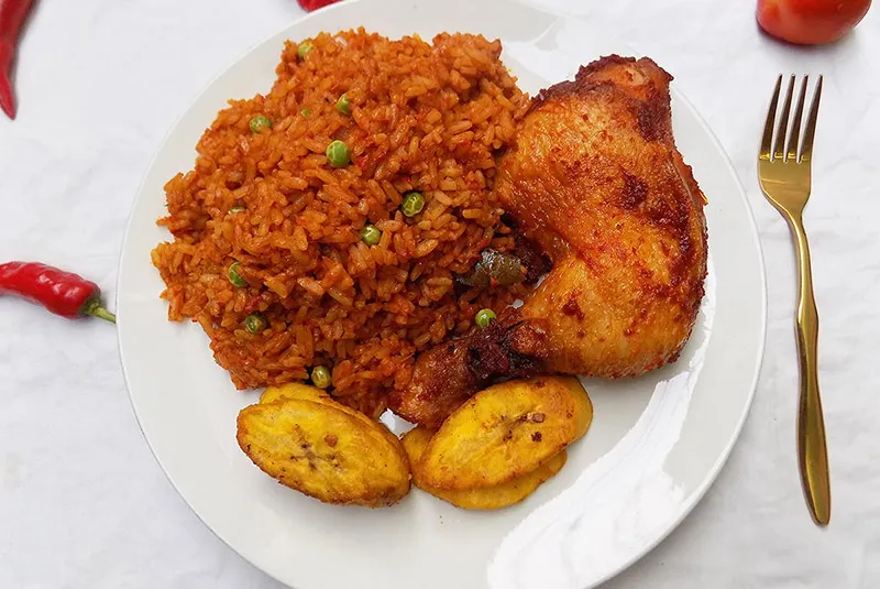 Jollof Rice with Chicken