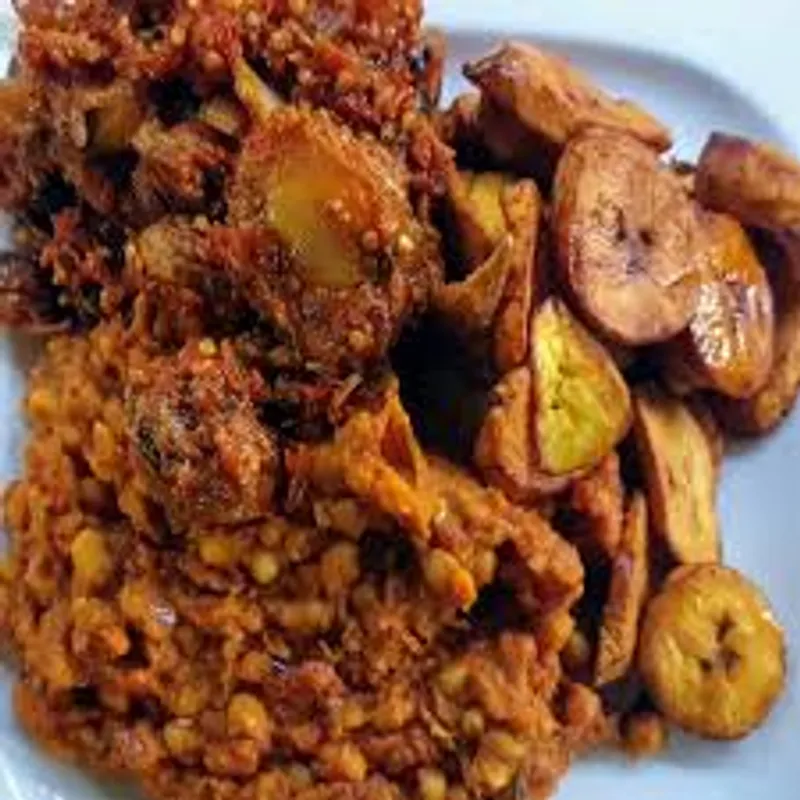 Beans and Plantain/Chicken