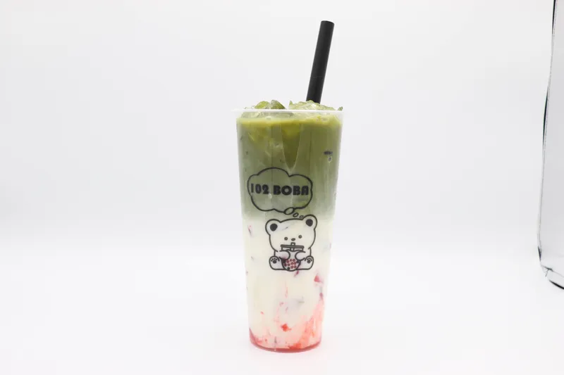 Strawberry Matcha Latte