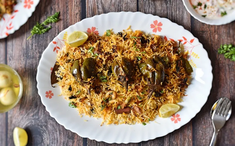 Guthi Vankaya Biryani [brinjal]