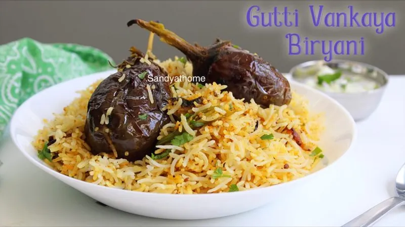 Guthi Vankaya Dum Biryani
