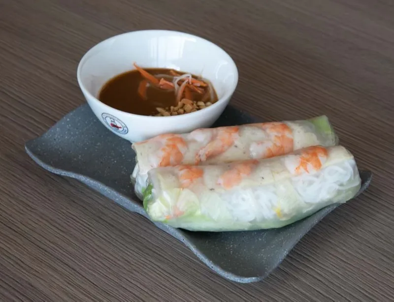 A1.  Shrimp & Pork Sausage Spring Rolls