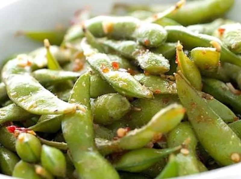 A10. Chili - Garlic Edamame