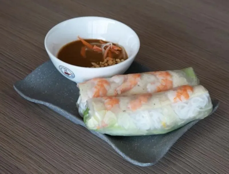 A1.  Shrimp & Pork Sausage Spring Rolls