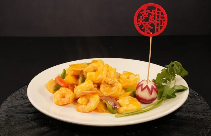 Mango Glazed Shrimp Balls