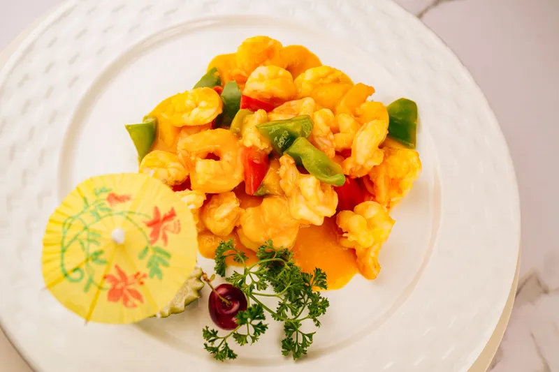 Salted Egg Yolk Baked Shrimp