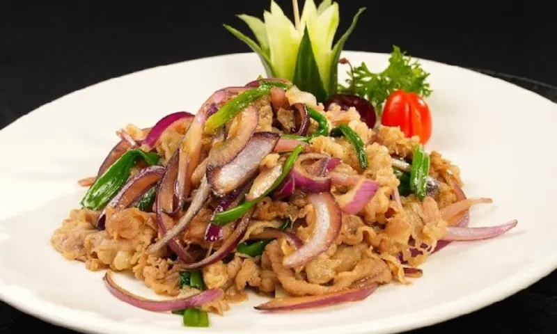 Scallion Flambe Fatty Beef