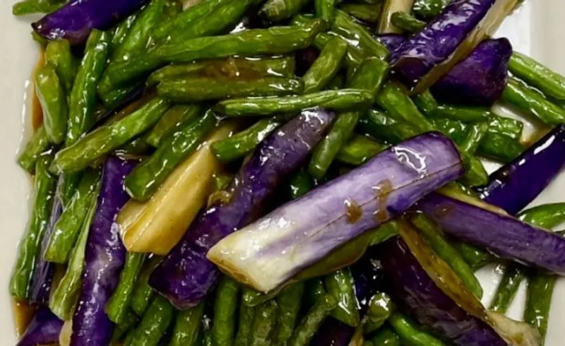 Sauteed Eggplant & Green Bean