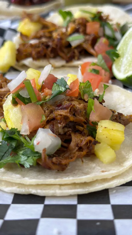 Mexican pulled pork tacos