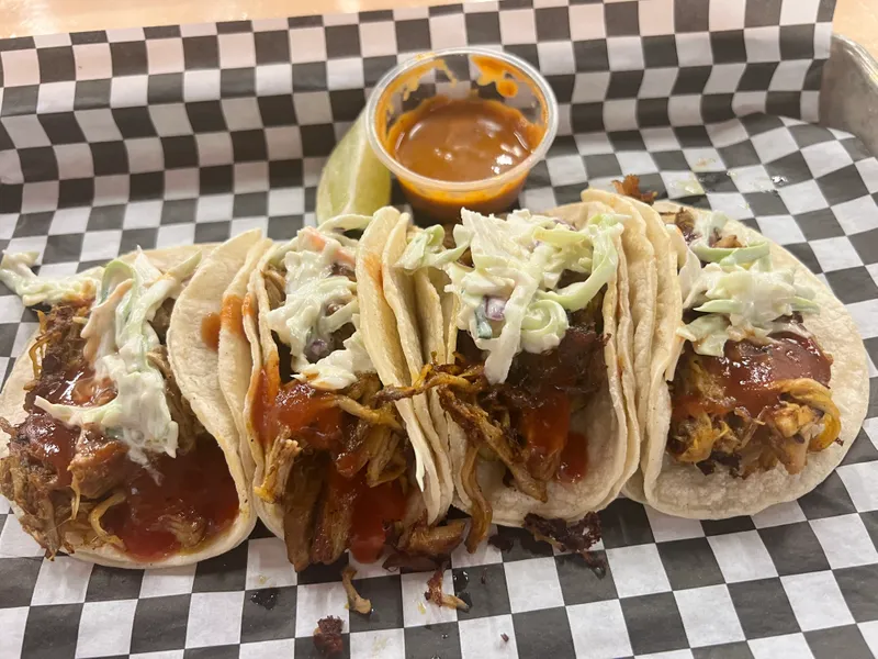 BBQ pork tacos