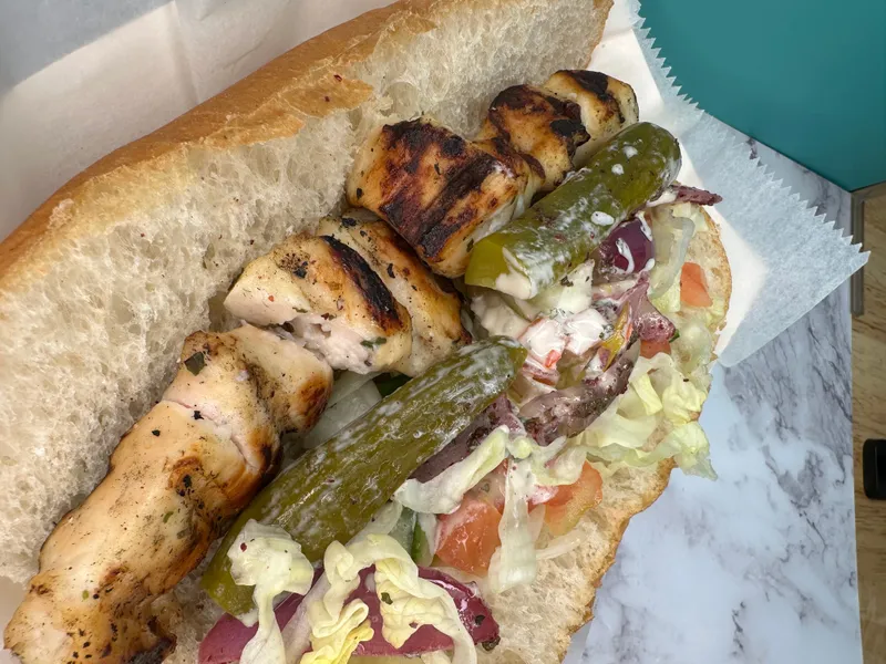 Chicken Kabob Sandwich