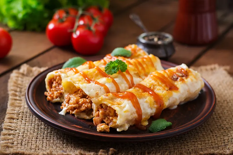 3 Enchiladas With Meat