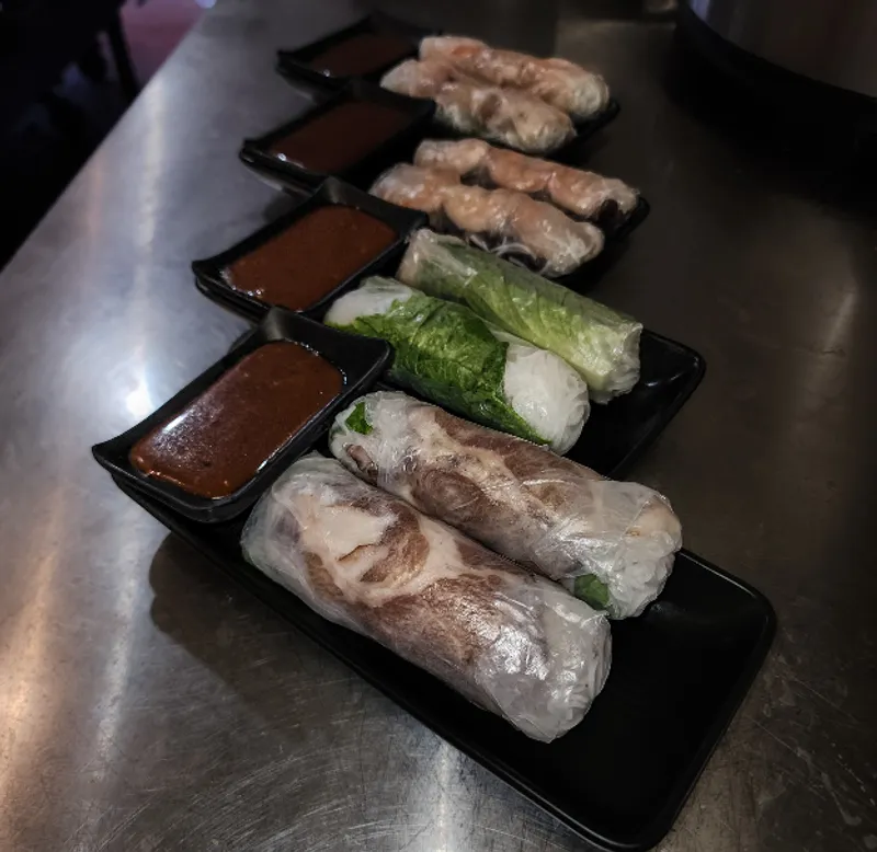 Grilled Pork Spring Rolls