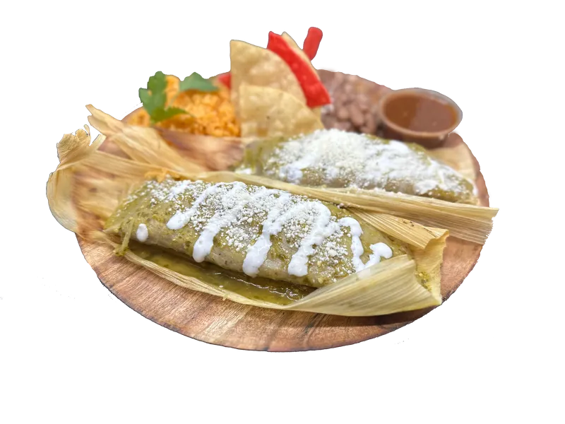 Chicken Tamales Platter