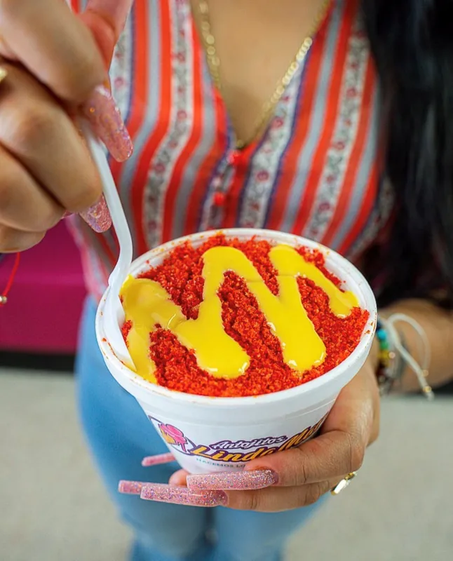 Elote En Vaso Hot Cheetos (Corn In A Cup With Hot Cheetos)