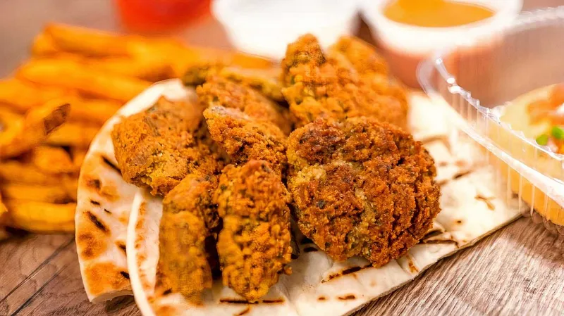 Falafel Over Rice Bowl