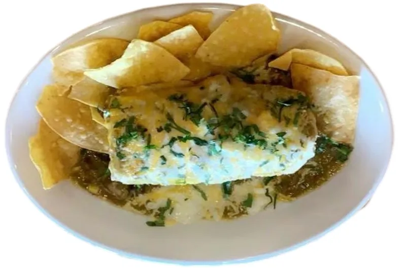 Green chili burrito