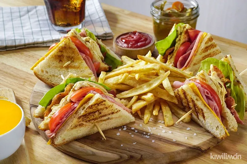 Club Sandwich with Fries