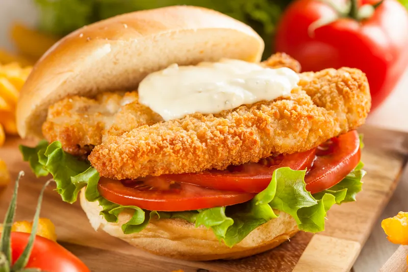 3. Fish Sandwich With Fries