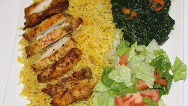 Fried Rice & Chicken Thighs