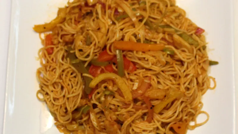 Spicy Spaghetti With Vegetables