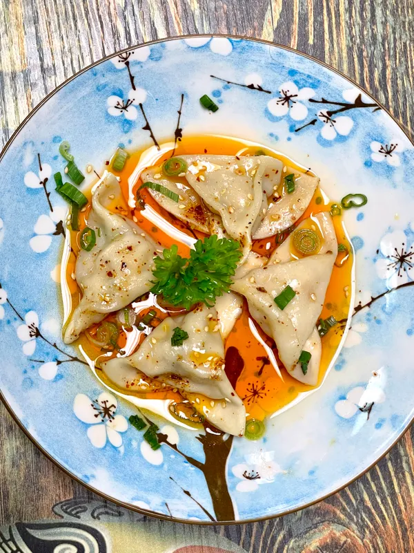 Szechuan Shrimp Wontons