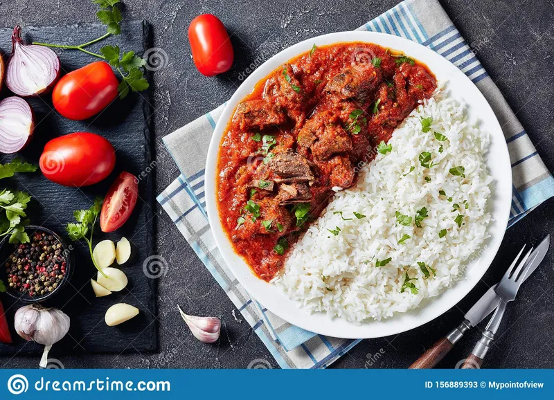 Tripe Stew With Rice or Fufu