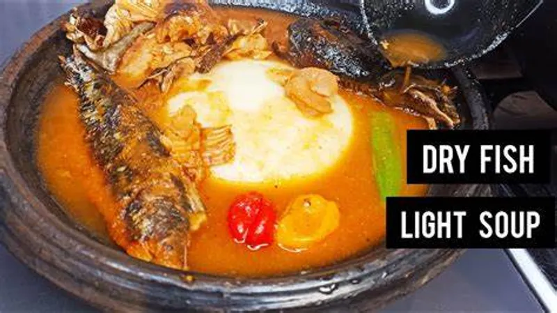 Fufu and Goat light Soup