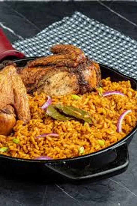 Nigerian Jollof Rice w/ Chicken or Fish