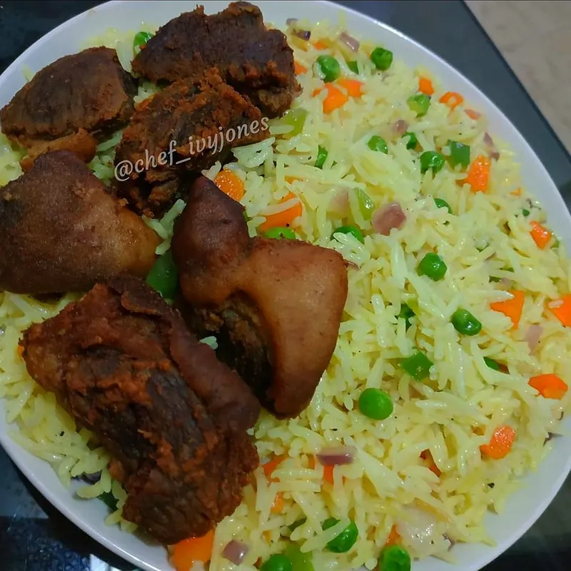Fried Rice with chicken or fish