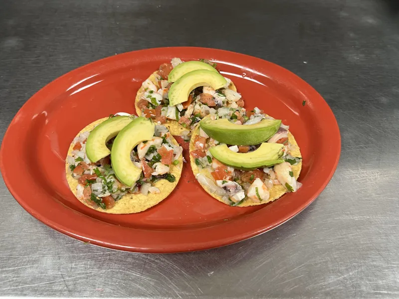 Orden De 3 Tostadas De Ceviche (Camaron Y Pulpo)