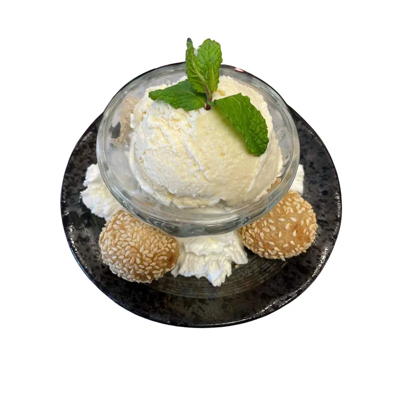 D6. Sesame Balls With Ice Cream