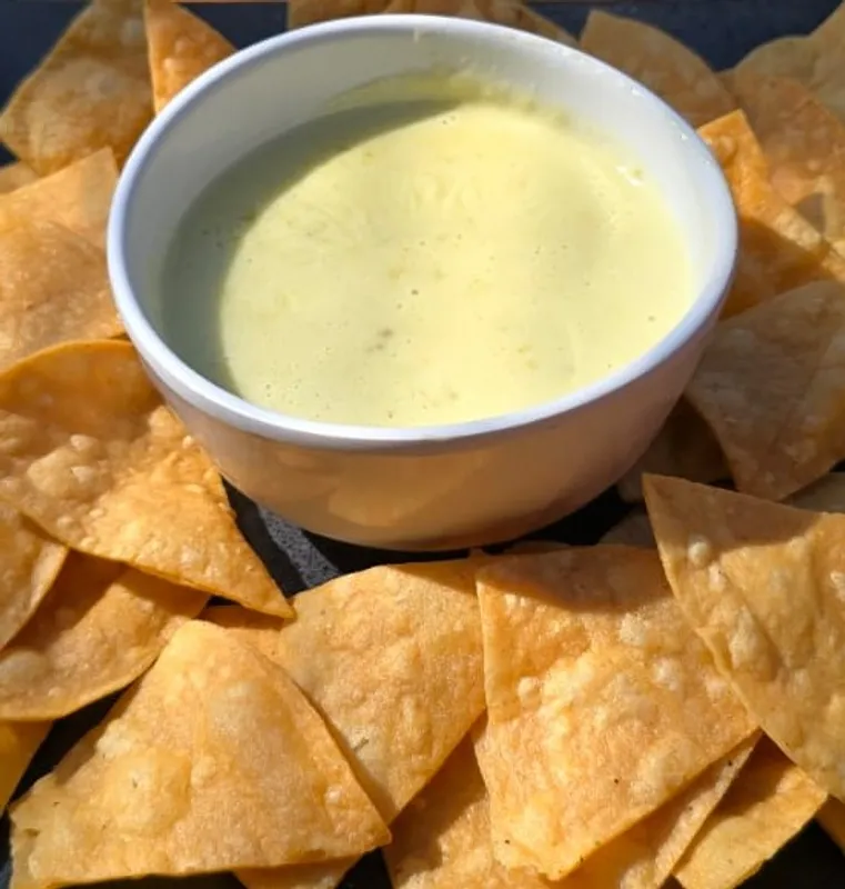 Queso Dip with chips